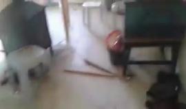 #شاهد خراب كبير في منزل المواطن مبروك جرار والذي اعتقله الاحتلال صباح اليوم عقب اقتحام منزله في جنين
