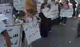 وقفة في رام الله للاسرى المحررين المضربين عن الطعام على خلفية قطع رواتبهم من قبل السلطة الفلسطينية