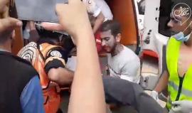 #فيديو اصابة برصاص الاحتلال خلال اعتدائه على مسيرة العودة الكبرى شرق خانيونس