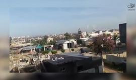 #شاهد لحظة قصف طائرات الاستطلاع الاسرائيلية موقع للمقاومة في بيت حانون شمال قطاع غزة صباح اليوم