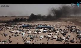 #شاهد من جمعة #حرق_العلم شرق خانيونس.
#مسيرة_العودة_الكبرى