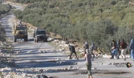 #شاهد من مواجهات اليوم في بلدة تقوع جنوب شرق بيت لحم. 
تصوير صبري جبريل