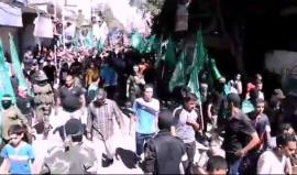 #شاهد
 من تشييع جثمان الشهيد القسامي أحمد ميط.
تصوير أحمد مقادمة