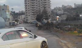 #شاهد انقلاب جيب لقوات الاحتلال خلال مواجهات مع شبان فلسطينيين في مخيم الفوار جنوب الخليل