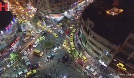 من الجو .. #شاهد مدينة الخليل ليلة العيد