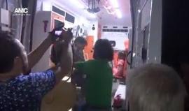 #شاهد
مركز �#�حلب� الإعلامي: المشاهد الأولية للقصف الجوي على حي القاطرجي مساء اليوم.
تصوير: مصطفى الساروت