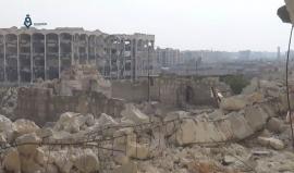 رصد المباني التي تحاول قوات النظام السوري التقدم منها على جمعية الزهراء في #حلب