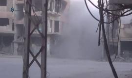 قوات النظام تقصف بالهاون الأحياء السكنية في مدينة عربين بريف دمشق