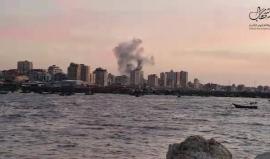 #شاهد .. طائرات الاحتلال تستهدف موقع يتبع للمقاومة وسط قطاع غزة