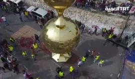 #شاهد
 رداً على قانون الاحتلال بتقييد الأذان...تدشين أطول مئذنة في #القدس المحتلة طولها يبلغ 73 متراً