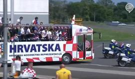 #مباشر استقبال الفريق الكرواتي في العاصمة زاغرب بعد حصوله على فضية بطولة كأس العالم لكرة القدم .