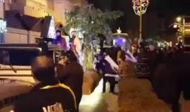 انطلاق قافلة الميلاد في مدينة بيت لحم الفلسطينية للعام الثاني على التوالي، من امام دوار خيخون وصولا الى محطة الباصات المركزية، ضمن الاحتفالات بأعياد الميلاد.