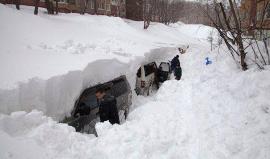 #فيديو عاصفة ثلجية تضرب جزيرة سخالين في روسيا