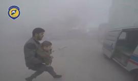 #شاهد| اللحظات الأولى عقب الغارات الجوية على مدينة #دوما بريف #دمشق