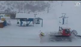 الثلوج تغطي قمم جبل الشيخ وهضبة الجولان - نشوة حمّاد