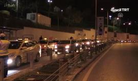 #شاهد| سائقو سيارات #الأجرة يتظاهرون أمام القنصلية #الأمريكية رفضا للاعتراف بـ #القدس عاصمة للكيان الإسرئيلي في #اسطنبول