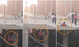 فيديو صادم للحظة وفاة طفل مصري أثناء اللهو بطائرة ورقية