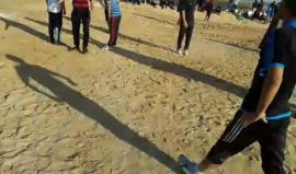 #شاهد: بدء دوري كرة قدم في مخيم العودة شرق جباليا بين فرق تمثّل البلدات والمدن الفلسطينية