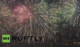 مهرجان للألعاب النارية في موسكو