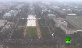 مشاهد لمسيرة نسائية حاشدة في واشنطن تنديدا بتصريحات #ترامب العدائية