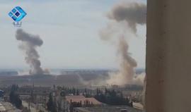 لحظة القصف بالصواريخ المظلية على بلدة خان العسل بريف #حلب الغربي
وكالة ثقة