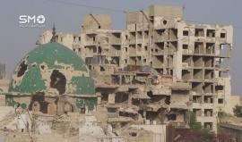 الدمار الكبير في المساجد بحي القابون الدمشقي جراء استهدافها من قوات الأسد