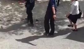 #فيديو لحظة اعتقال قوات الاحتلال شاب فلسطيني بدعوى ضبط آلة حادة بحوزته في القدس