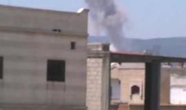 #شاهد | قصف طيران النظام السوري قبل قليل على قرية الطيبة الغربية في منطقة الحولة