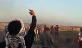 #فيديو ماذا قال أحد المتظاهرين لجنود الاحتلال شرق غزة أمس؟

تصوير: محمد جمال