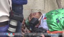 المئات يُشيعون جثمان الشهيد عُمير شحادة في بلدة عوريف قرب مدينة نابلس