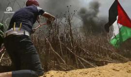 #فيديو| من الخطوط الأولى أمام بوابة أبوريدة شرق #خانيونس ومحاولة اختراق السياج الفاصل.