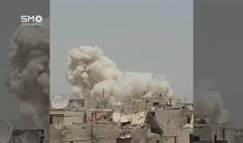 سوريا - دمشق : القصف العنيف من قبل قوات الأسد على حي القابون الدمشقي