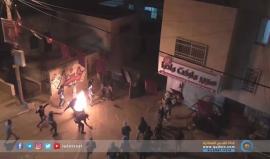 #شاهد | أهالي قرية مادما، يتصدون لعشرات المستوطنين الذين يحاولون السيطرة على أراضي تابعة للقرية.

تقرير: سامر خويرة