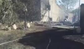 #شاهد الأضرار التي خلفها حريق مستوطنة "حلميش" القريبة من مدينة رام الله صباح اليوم