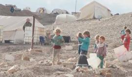 المعاناة التي يعيشها النازحين في مخيم الجبل العشوائي بمدينة جرابلس بريف حلب