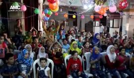 #شاهد احتفال أطفال #حلب المحاصرة بعيد الأضحى المبارك