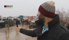 #شاهد| سيارة مفخخة تنفجر بالقرب من مخيم للنازحين بمدينة #إعزاز بريف #حلب الشمالي