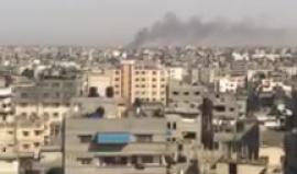 بدء فعاليات جمعة الوفاء للشهداء على حدود غزة.. تصاعد أعمدة الدخان نتيجة إشعاال "الكوشوك"