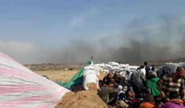 #مباشر حريق في محيط موقع المدرسة الصهيوني بالداخل المحتل شرق البريج بفعل طائرة ورقية حارقة .

بث مراسلنا : أحمد المقادمة