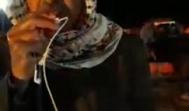 #مباشر رسالة أحد المشاركين في فعاليات مسيرة العودة الكبرى على الحدود الشرقية لمدينة خانيونس