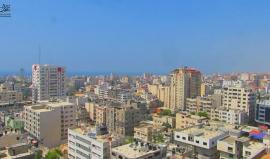 مشهد عام لمدينة #غزة قبل قليل
تصوير: عبد الرحمن الكحلوت