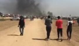 مباشر من شرق غزة وصولا لمنطقة المواجهات