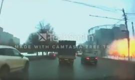 #شاهد لحظة حدوث انفجار قرب محطة مترو "كولومينسكايا" في موسكو ووقوع إصابات