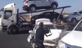 #شاهد ماذا حصل أثناء ملاحقة قوات الاحتلال لسيارة مشتبه بها شمال فلسطين المحتلة.