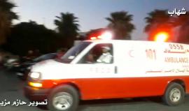 #شاهد | وصول ثلاثة اصابات بالقدم الى مستشفى شهداء الأقصى جراء إعتداء قوات الاحتلال على مسيرة العودة شرق البريج.