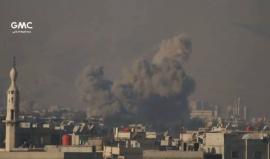 غارات جوية على عربين وحرستا في الغوطة الشرقية