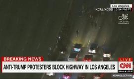 #بث_مباشر - مظاهرات في لوس انجلوس احتجاجا على انتخاب ترامب رئيسا للبلاد