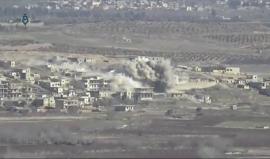 تعرض الغوطة الغربية للقصف بالبراميل المتفجرة خاصة في منطقة "مغر المير" في جبل الشيخ