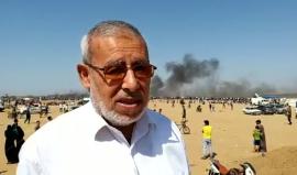 This is Dr. waild Amer spoksperson of the march of return speaking live from the return camp to the east of Khan Yunis near the apparthied Israeli fence in the ocasion of marking the 51st anneversary of occuping Jurasalem the ever lasting Palestinian capi
