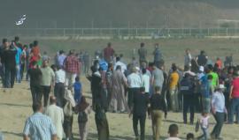 #مباشر توافد الجماهير الفلسطينية للمشاركة في الجمعة العاشرة لمسيرات العودة وكسر الحصار شرق قطاع غزة والتي تحمل اسم "من غزة الى حيفا وحدة دم ومصير مشترك"